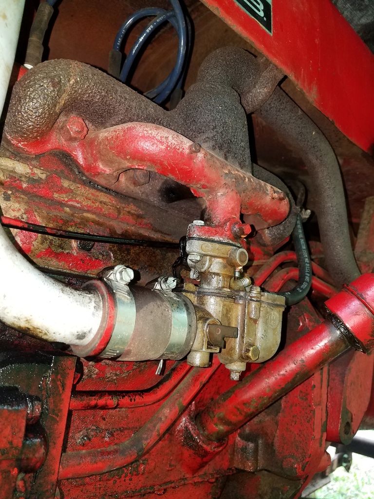 Hole in exhaust manifold Farmall Cub